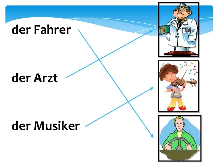 der Fahrer der Arzt der Musiker