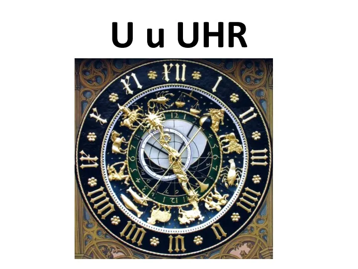 U u UHR