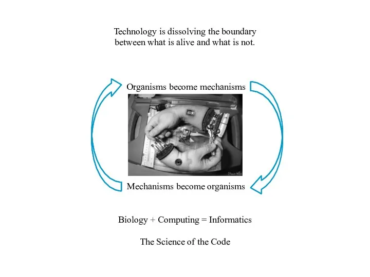 Technology is dissolving the boundary between what is alive and