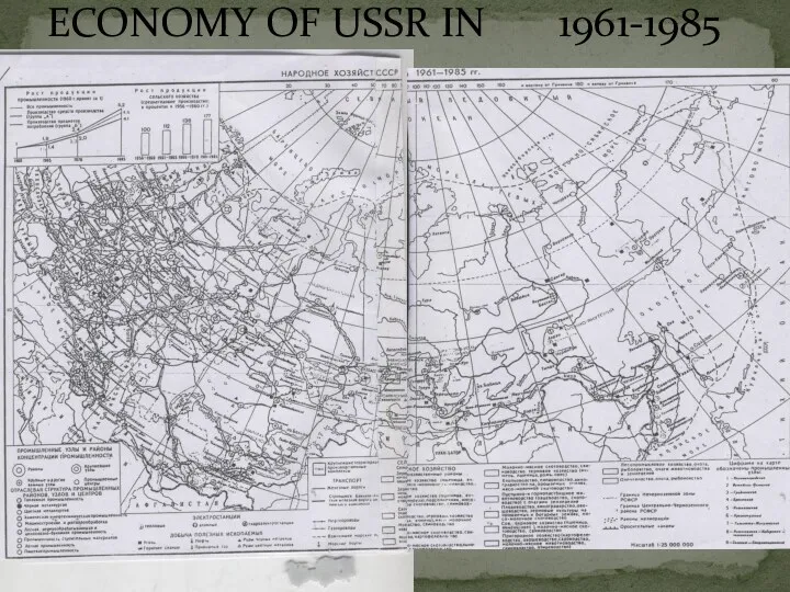 ECONOMY OF USSR IN 1961-1985