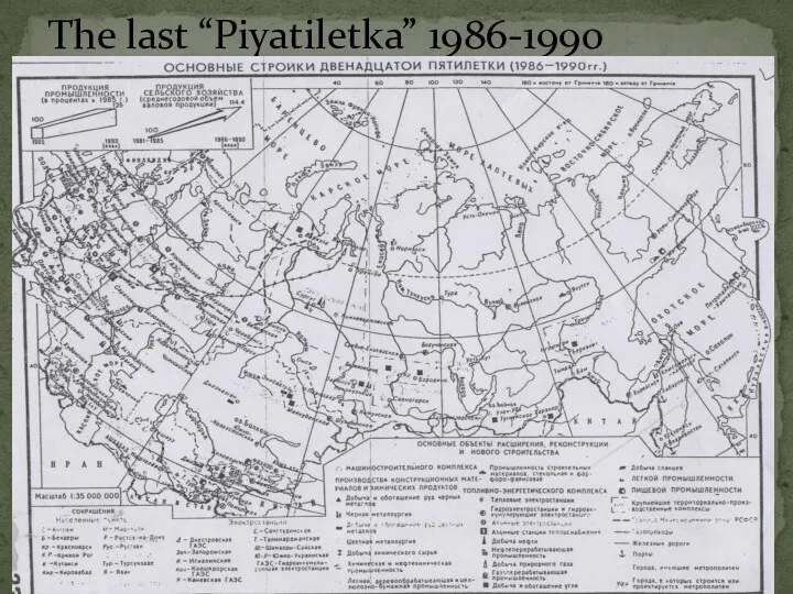 The last “Piyatiletka” 1986-1990