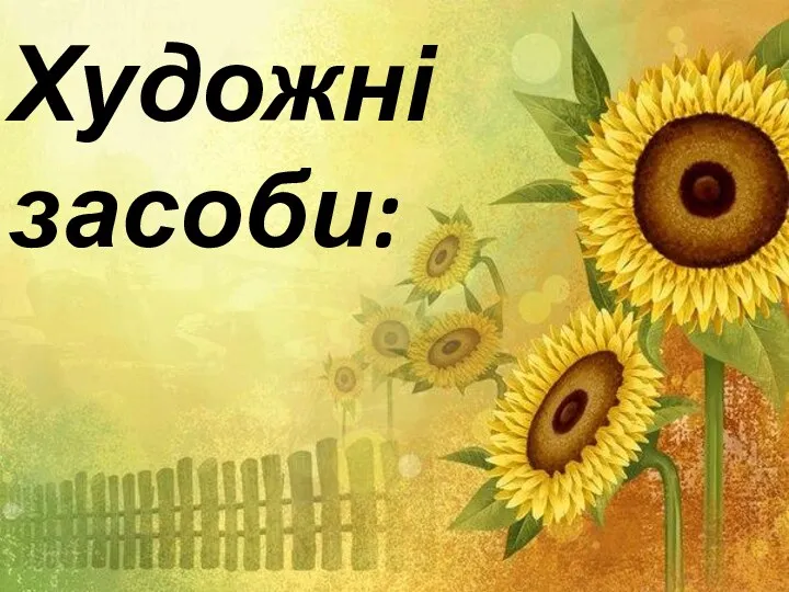 Художні засоби: