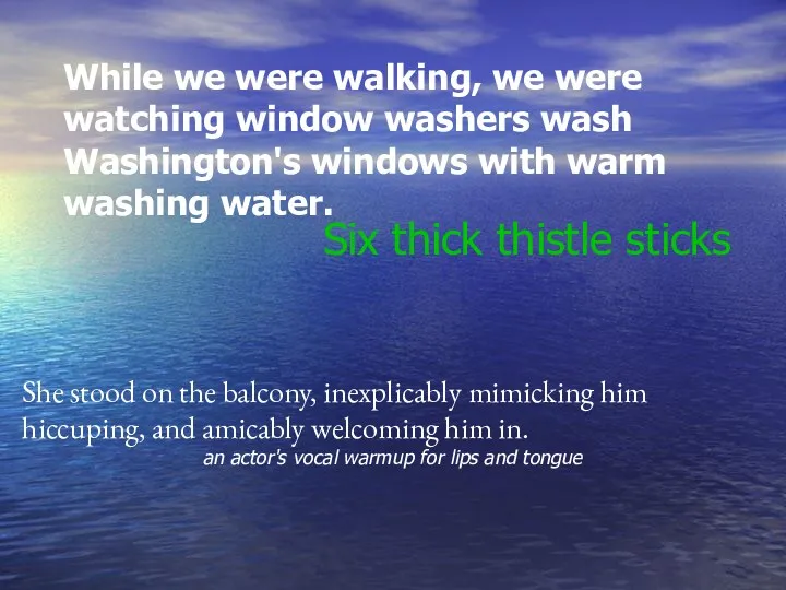 While we were walking, we were watching window washers wash
