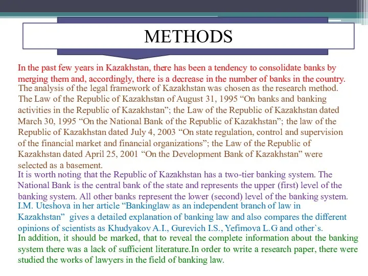 METHODS In the past few years in Kazakhstan, there has