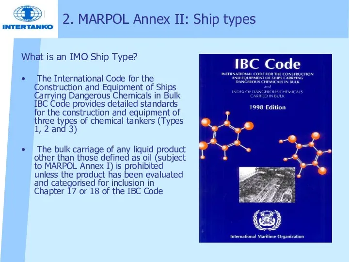 What is an IMO Ship Type? The International Code for