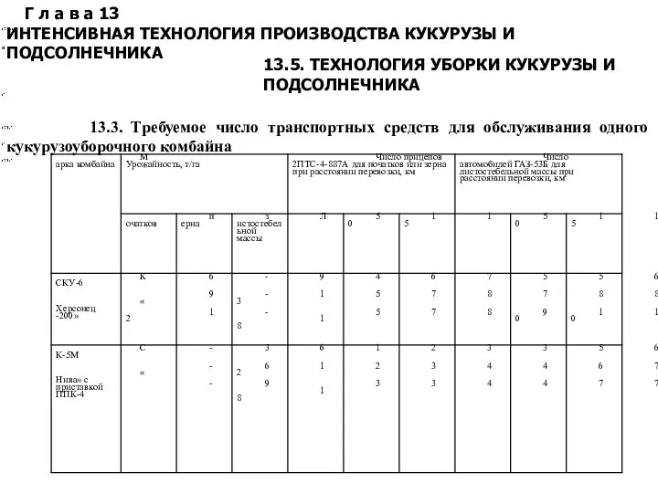 Г л а в а 13 ИНТЕНСИВНАЯ ТЕХНОЛОГИЯ ПРОИЗВОДСТВА КУКУРУЗЫ