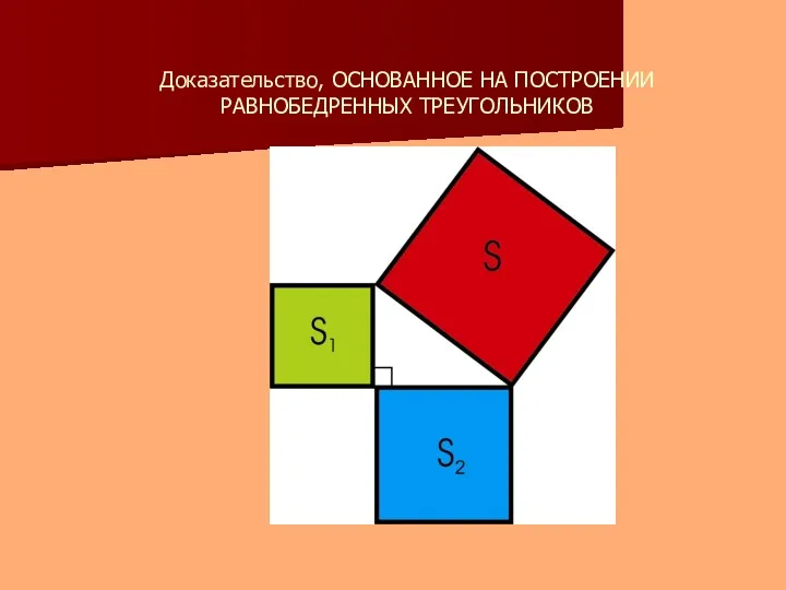 Доказательство, ОСНОВАННОЕ НА ПОСТРОЕНИИ РАВНОБЕДРЕННЫХ ТРЕУГОЛЬНИКОВ