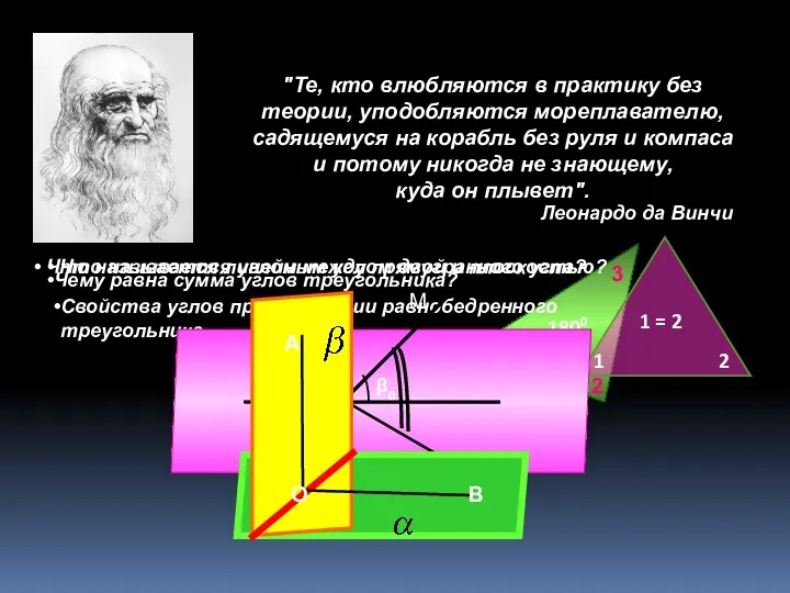 "Те, кто влюбляются в практику без теории, уподобляются мореплавателю, садящемуся на корабль без