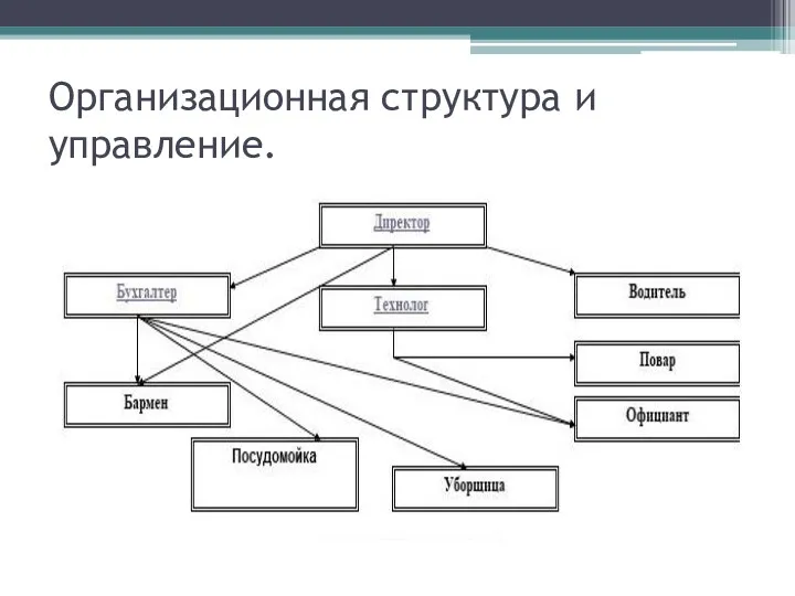 Организационная структура и управление.