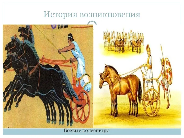 История возникновения Боевые колесницы