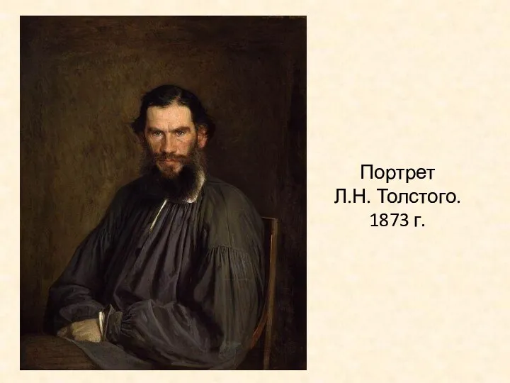 Портрет Л.Н. Толстого. 1873 г.