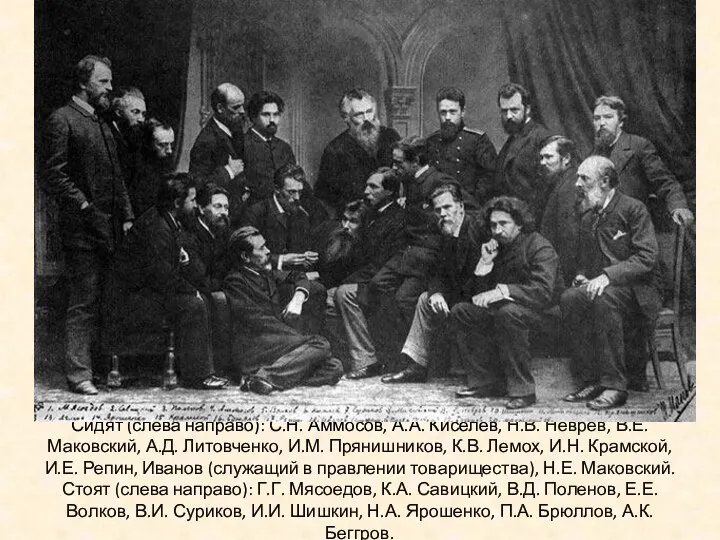 Сидят (слева направо): С.Н. Аммосов, А.А. Киселёв, Н.В. Неврев, В.Е.