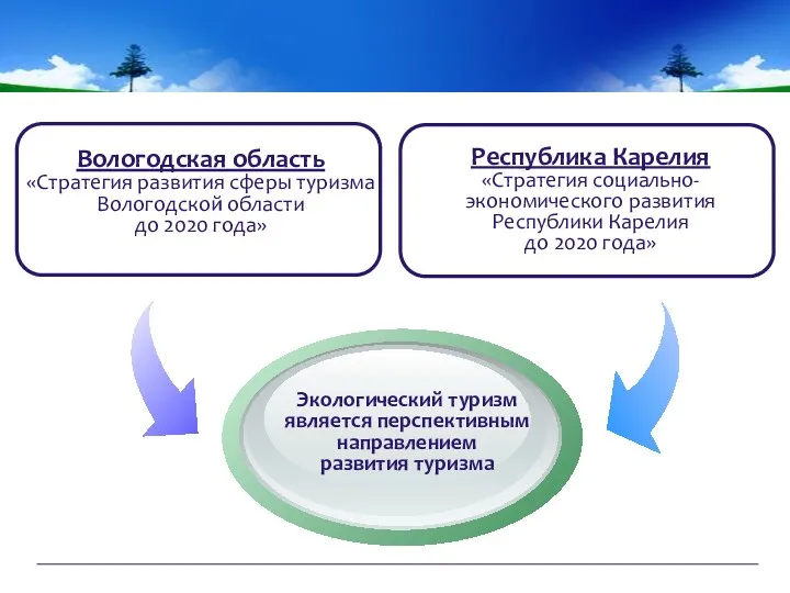 Вологодская область «Стратегия развития сферы туризма Вологодской области до 2020 года» Экологический туризм