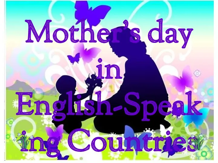 Mother’s day in English-Speaking Countries