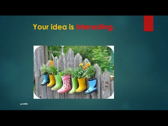 Your idea is interesting. g.smiles