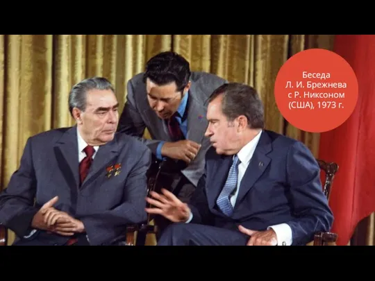 Беседа Л. И. Брежнева с Р. Никсоном (США), 1973 г.