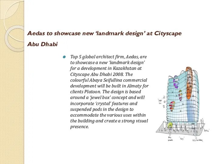 Aedas to showcase new ‘landmark design’ at Cityscape Abu Dhabi Top 5 global