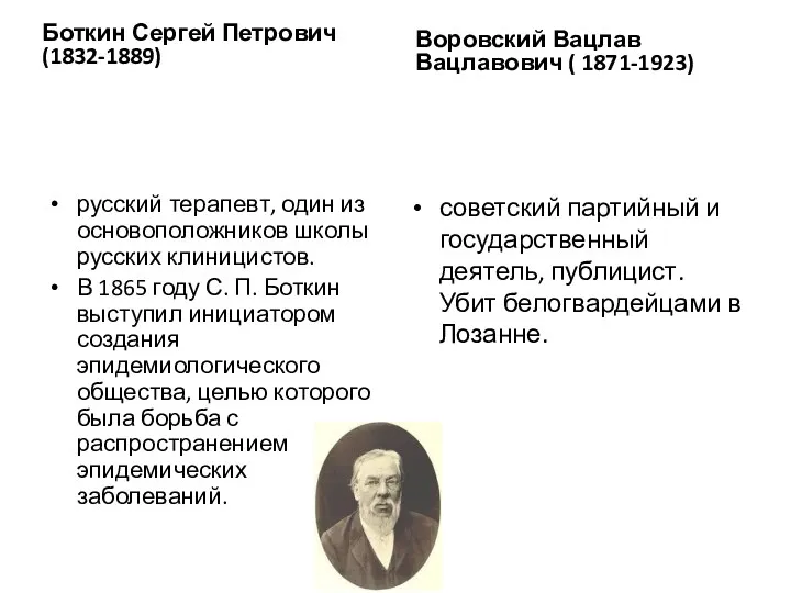 Боткин Сергей Петрович (1832-1889) русский терапевт, один из основоположников школы