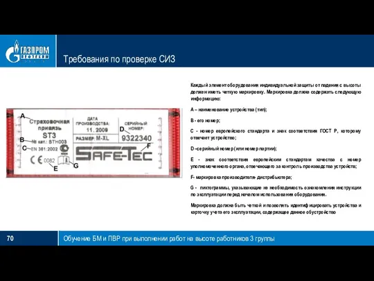 Требования по проверке СИЗ Обучение БМ и ПВР при выполнении