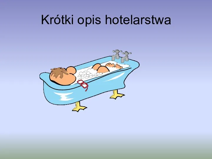 Krótki opis hotelarstwa