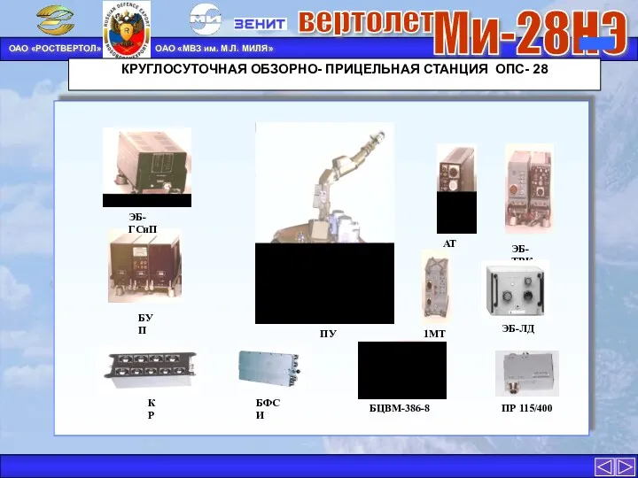 КРУГЛОСУТОЧНАЯ ОБЗОРНО- ПРИЦЕЛЬНАЯ СТАНЦИЯ ОПС- 28 1МТЦ ПУ БУП АТТ