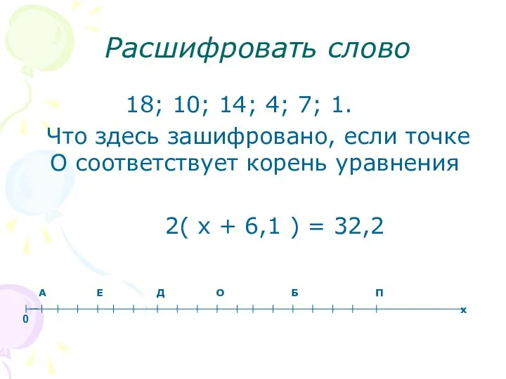 Расшифровать слово 18; 10; 14; 4; 7; 1. Что здесь