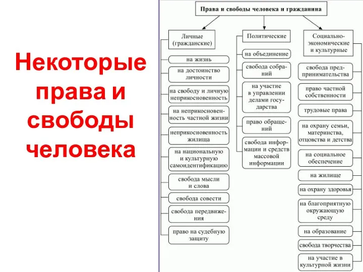 Некоторые права и свободы человека