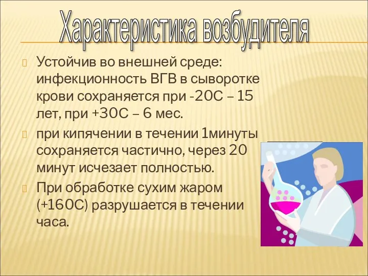 Устойчив во внешней среде: инфекционность ВГВ в сыворотке крови сохраняется