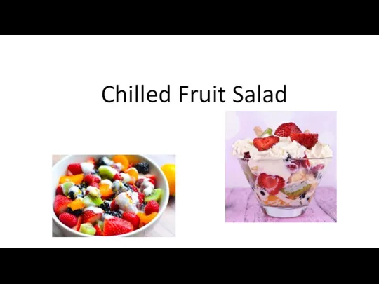 Chilled Fruit Salad