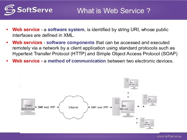 What is Web Service ? Web service - a software