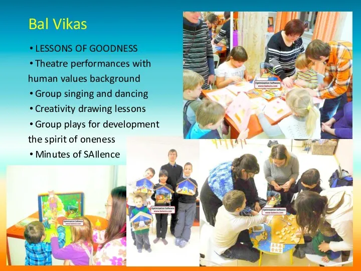 Bal Vikas LESSONS OF GOODNESS Theatre performances with human values background Group singing