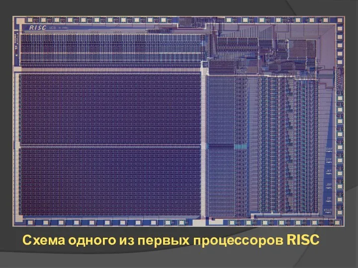Схема одного из первых процессоров RISC
