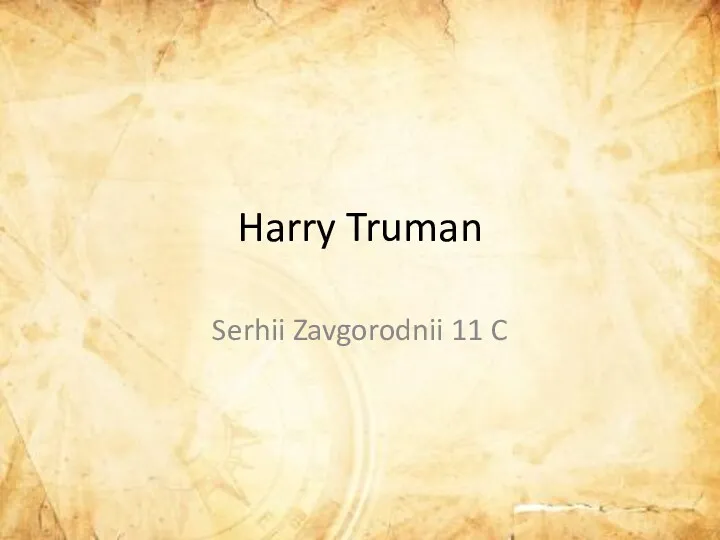 Harry Truman