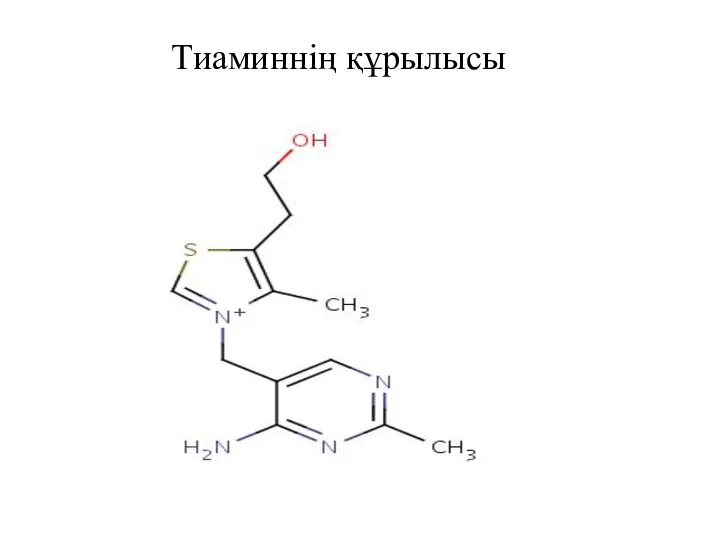 Тиаминнің құрылысы