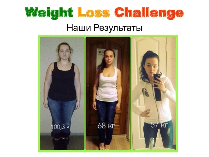 Наши Результаты Weight Loss Challenge