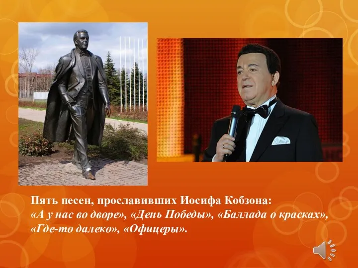 Пять песен, прославивших Иосифа Кобзона: «А у нас во дворе»,