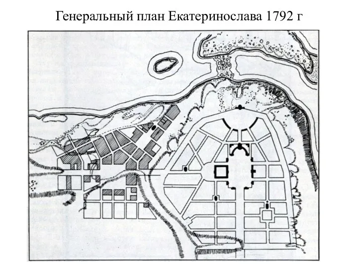 Генеральный план Екатеринослава 1792 г