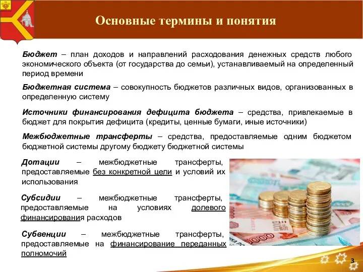 Бюджет – план доходов и направлений расходования денежных средств любого экономического объекта (от