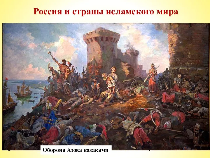 Россия и страны исламского мира В XVII в. наиболее мощным мусульманским государством была