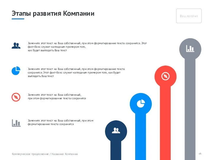 Этапы развития Компании Замените этот текст на Ваш собственный, при