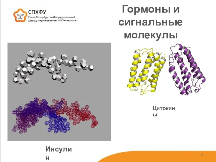 Гормоны и сигнальные молекулы Инсулин Цитокины