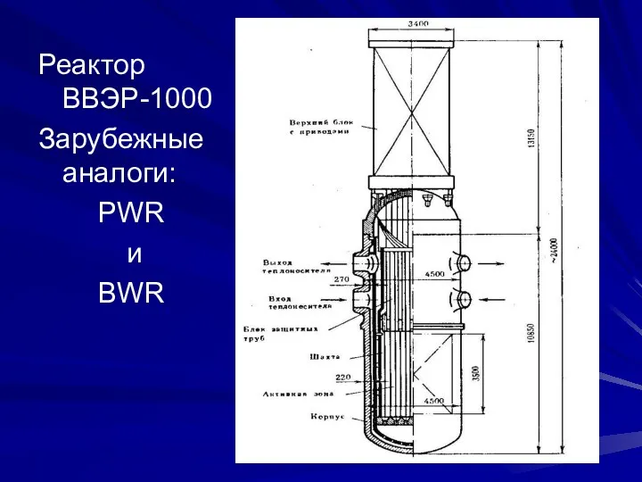 Реактор ВВЭР-1000 Зарубежные аналоги: PWR и BWR