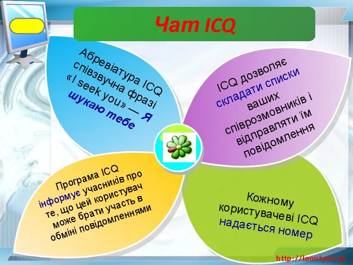 Абревіатура ICQ співзвучна фразі «І seek you» — Я шукаю