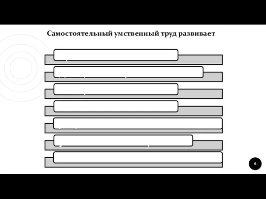 Самостоятельный умственный труд развивает