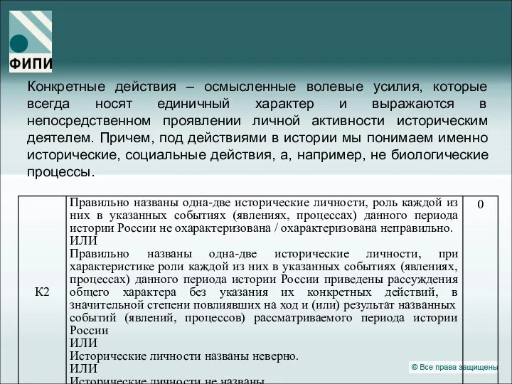 Конкретные действия – осмысленные волевые усилия, которые всегда носят единичный