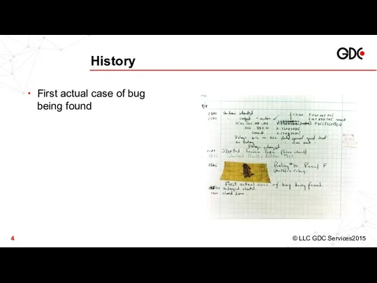 History First actual case of bug being found