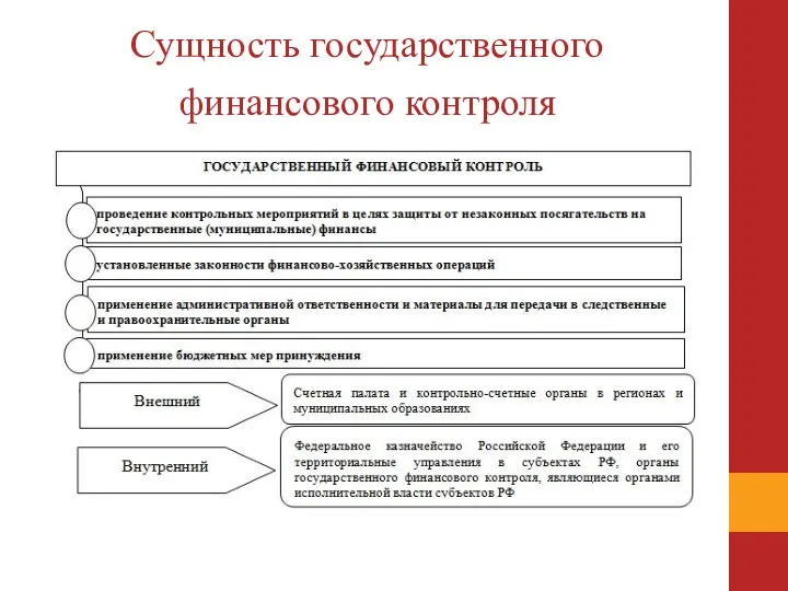 Сущность государственного финансового контроля