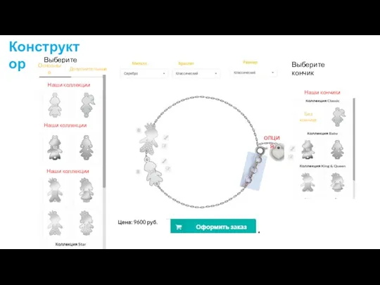 Выберите фигурки Основные Дополнительные Металл Браслет Наши коллекции Наши коллекции