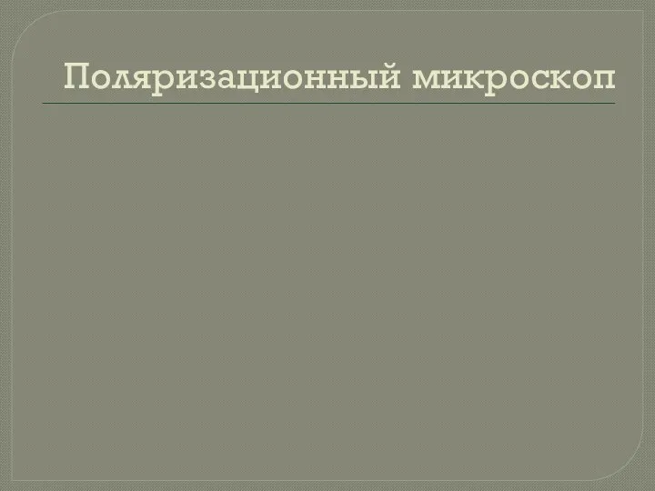 Поляризационный микроскоп