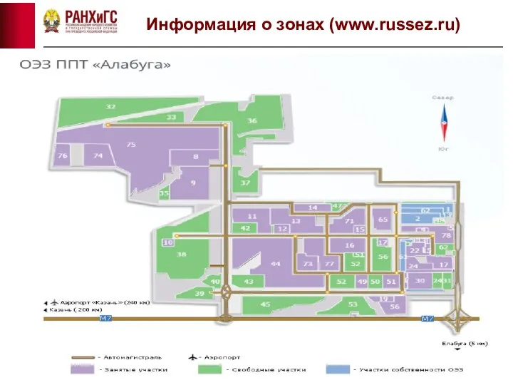 Информация о зонах (www.russez.ru)